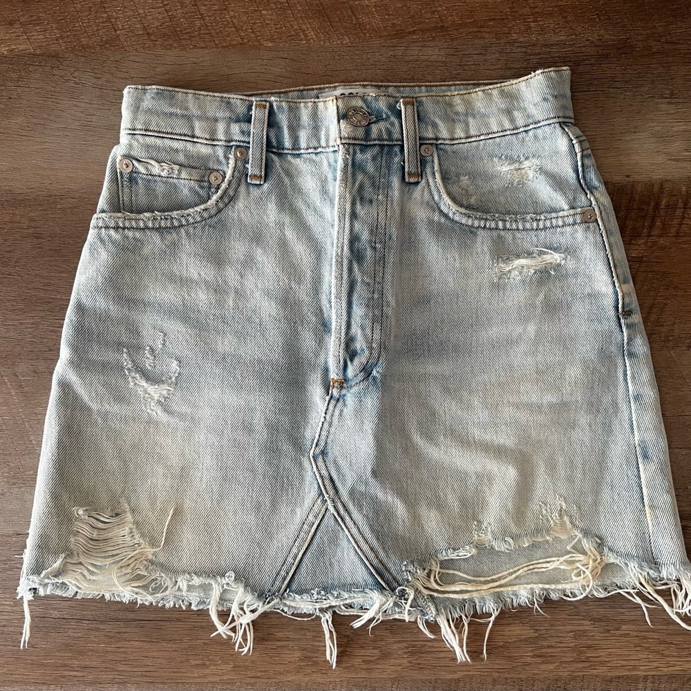 AGOLDE x Revolve NWOT Mini Jean Skirt